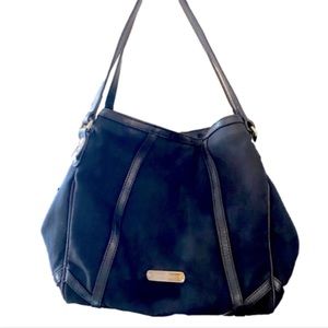 Burberry Canterbury Leather Trim Tote (Medium Sized Bag) Authentic